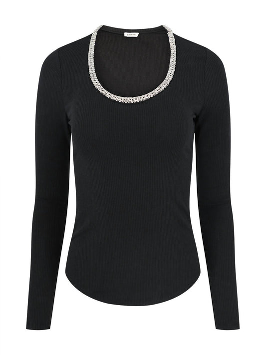 Simkhai - Janay Long Sleeve U-Neck Top