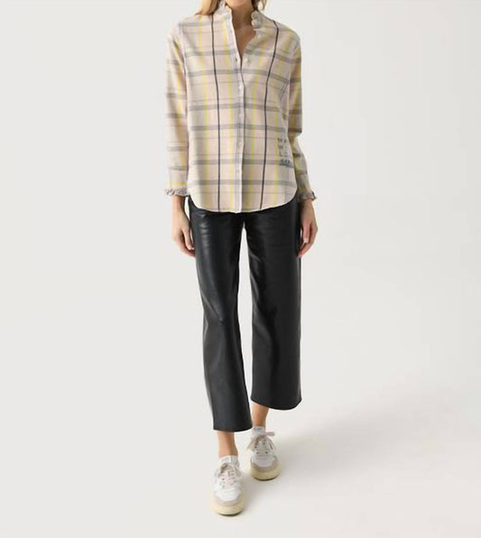 Kerri Rosenthal - Mia Cabin Plaid Ruffle Shirt
