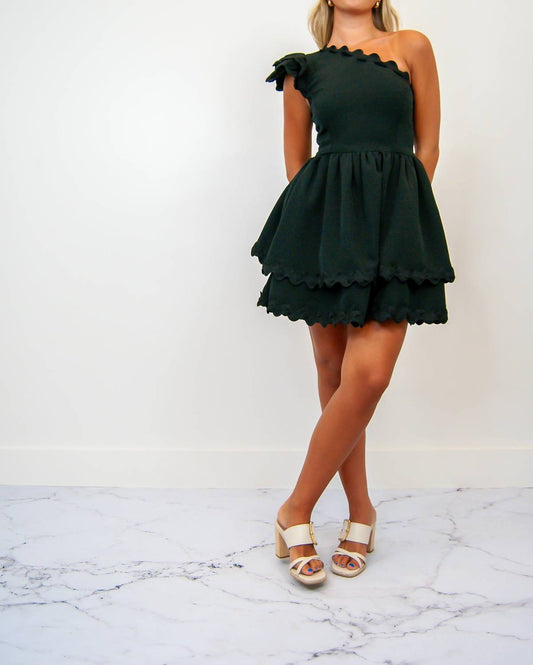 Main Strip - Scallop Edge Mini Dress