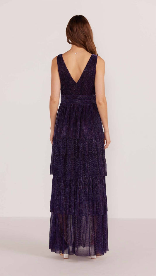 Minkpink - Enya Lurex Plisse Midi Dress