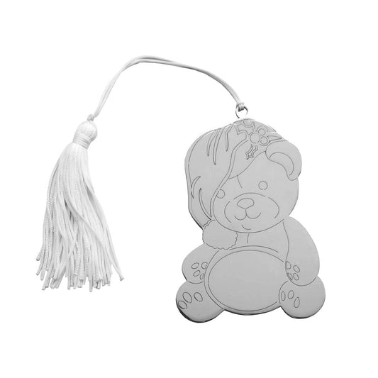 Creative Gifts International - Teddy Bear Ornament with White Tassel