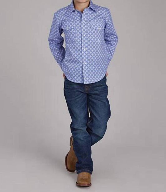 Stetson - Boy's Roper Long Sleeve Snap Shirt
