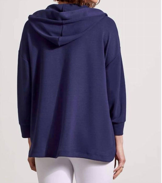 Tribal - Quarter Sleeve Hooded Dolman Tunic