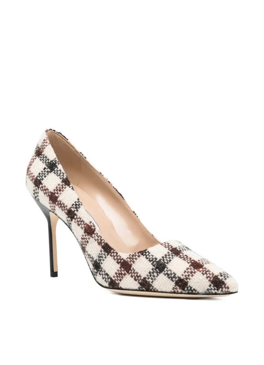 Manolo Blahnik - Women's Bb 90 Checked Tweed Heels
