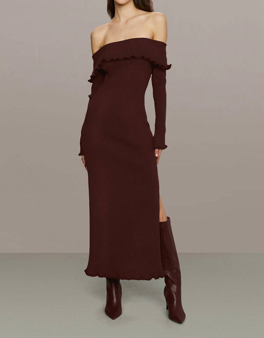 Amur - Meadow Lettuce Edge Midi Dress