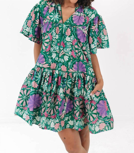 Olivaceous - Floral Mini Dress