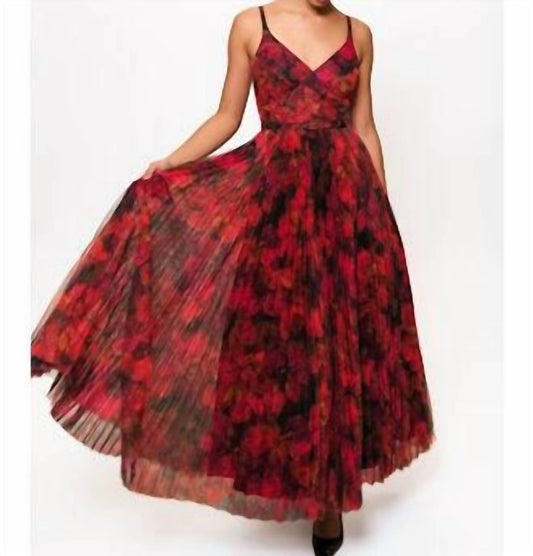 Hutch - Joanna Pleated Sleeveless Gown