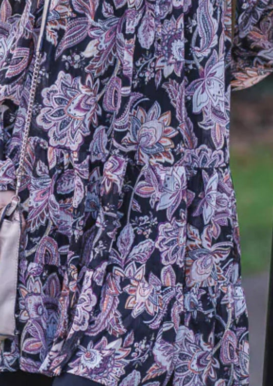 Papillon - Quinn Paisley Floral Babydoll Dress