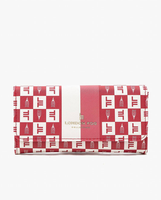 London Fog - Women's Lara Signature Flap Wallet