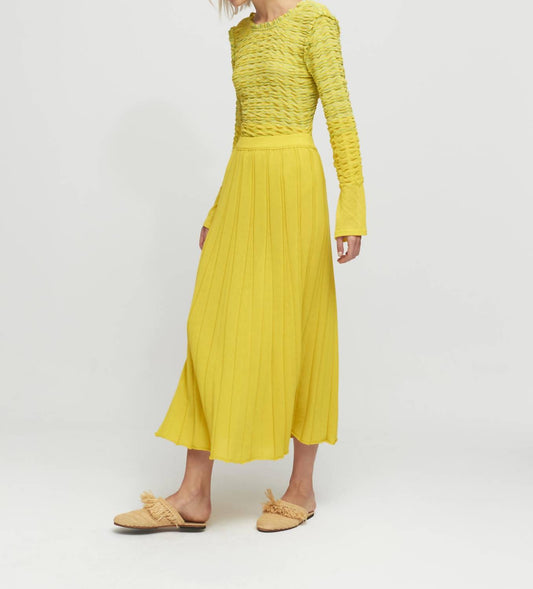 Aldo Martins - Yellow Knit Skirt