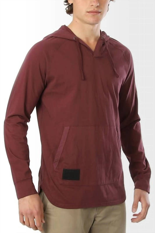 Zimego - Athletic V Neck Long Sleeve Henley Pullover Shirt