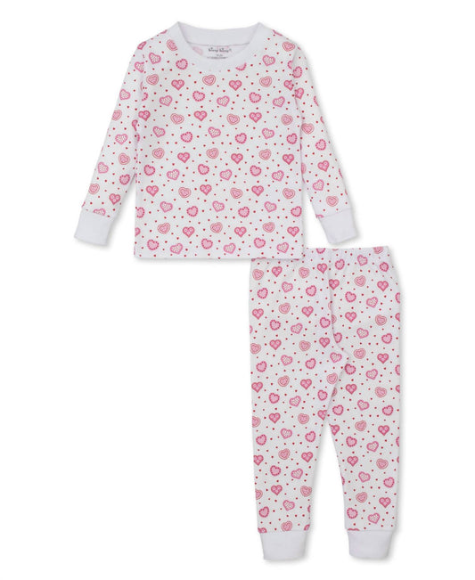 Kissy Kissy - Girl's Heartfelt Hearts Pajama Set