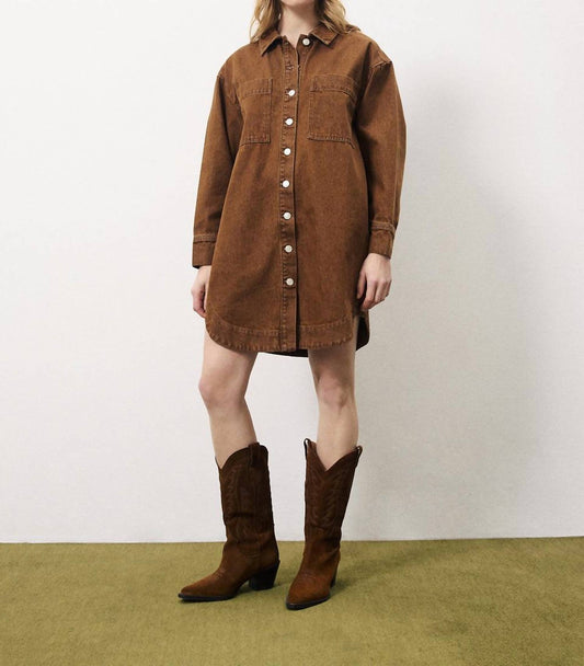 Frnch - Domitille Buttoned Shirt Mini Dress