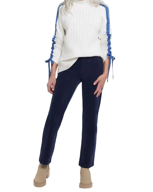 Tribal - Ruth Ruched Sleeve Color Block Sweater