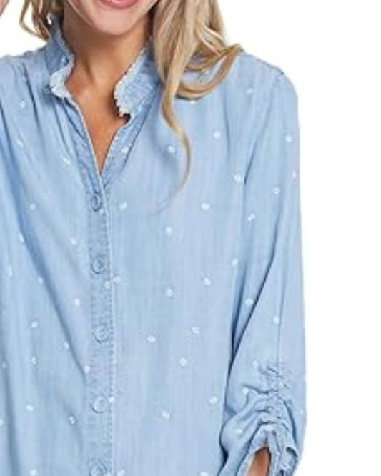 Multiples - Denim Print Long Sleeve Shirt