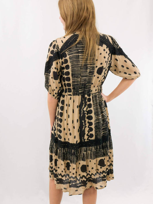 Thml - Mixed Print Tassel Midi Dress