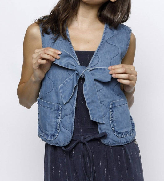 Storia - Denim Bow-tie Vest