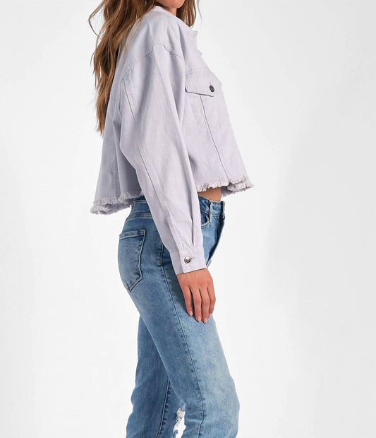 Elan - Denim Cropped Jacket