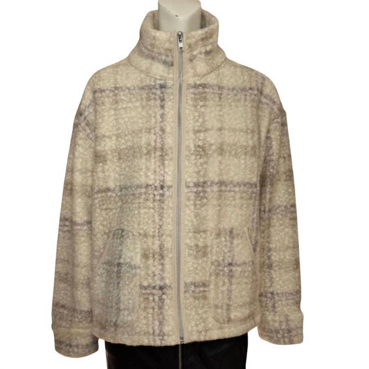 Workshop By Republic - Women's Checkered Fleece Jacket