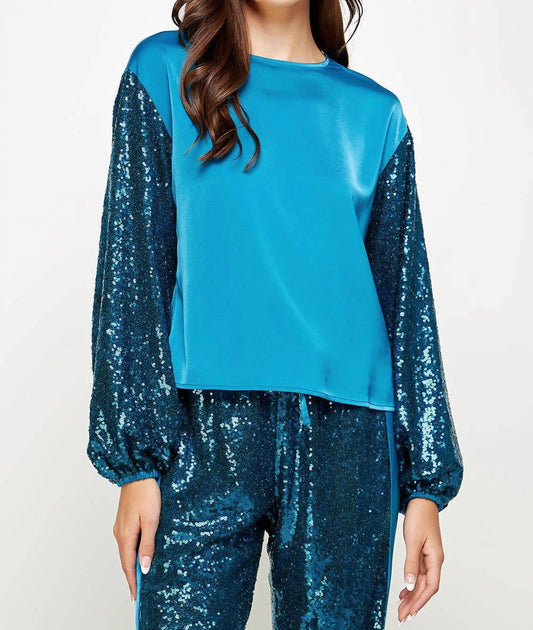 Strut & Bolt - Feel Sequin & Satin Pullover
