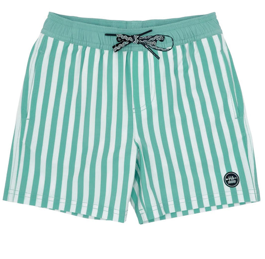 Feather 4 Arrow - Boy's Striped Swim Trunk
