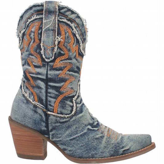 Dingo - Women's Y'all Need Dolly 9" Denim Fashion Boot