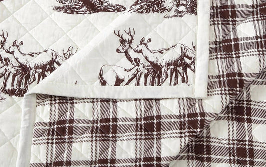 Hiend Accents - White Pine Reversible Quilt Set