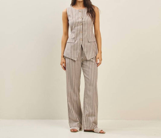 Able - Stripe Vest And Pant Set