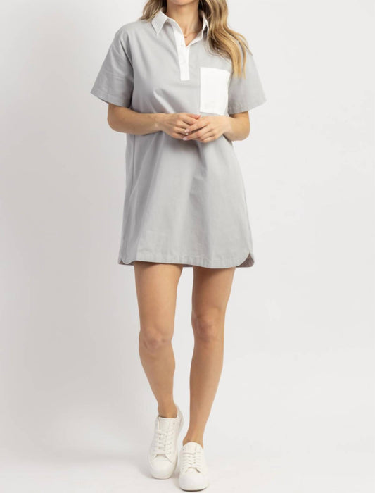 RONNIE CONTRAST SHIRT DRESS