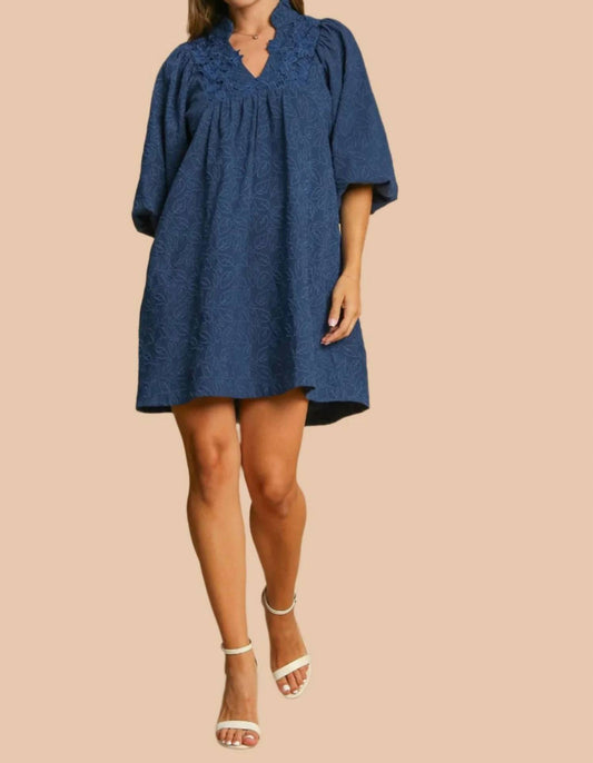 Umgee - Floral Lace Contrast Dress