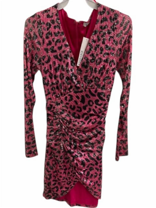 Sage The Label - Women's Sequined Leopard Dress