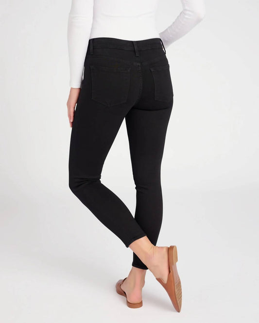 Mid Rise Skinny Crop Jeans