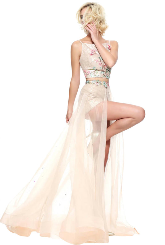 Sherri Hill - Sequin Two-Piece Dress