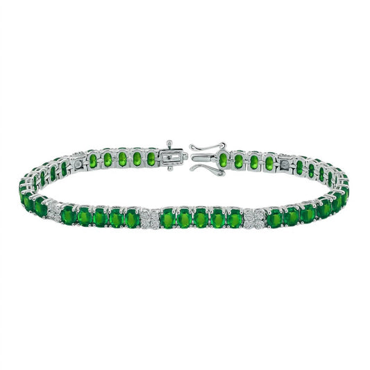 Atlanta Jewelers Supply - Women's Oval Colored Tennis Bracelet