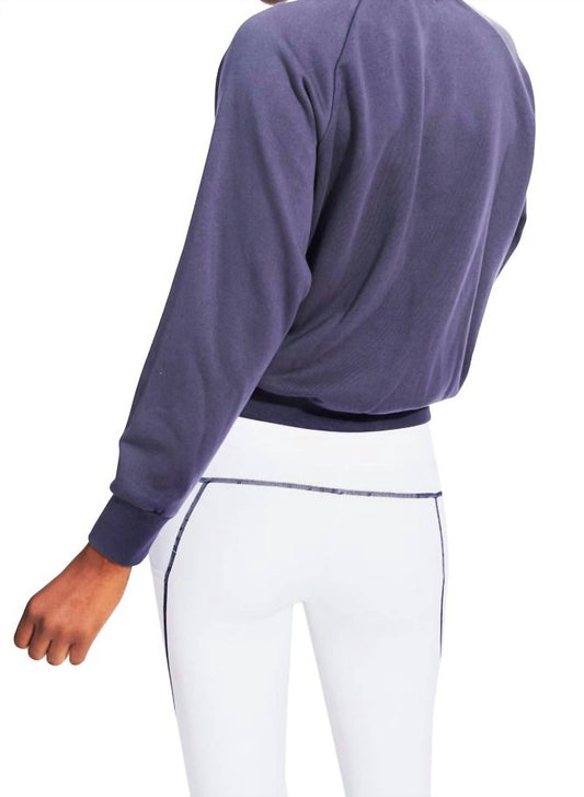 Kensie - Long Sleeve Raglan Joie De Vivre Sweatshirt