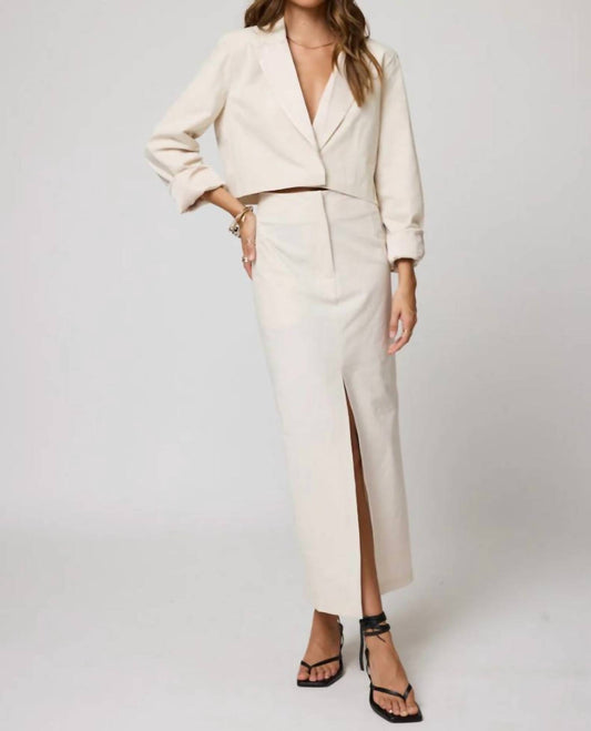 Stillwater - The Matte Twilll Split Front Skirt