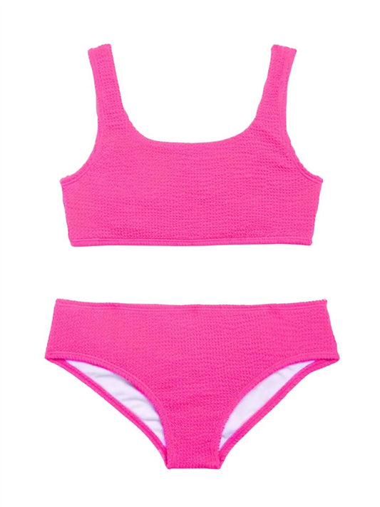 Limeapple - Daniela Crinkle 2 Piece Tankini