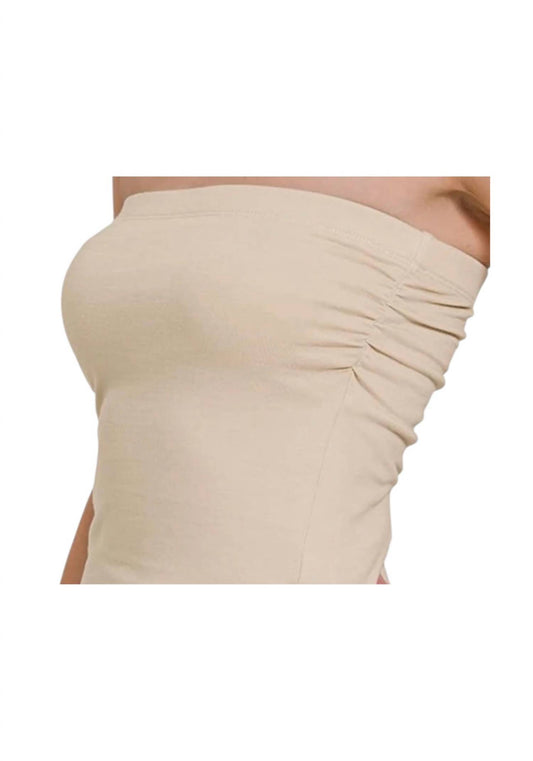 Zenana - Premium Cotton Built-in-bra Tube Top