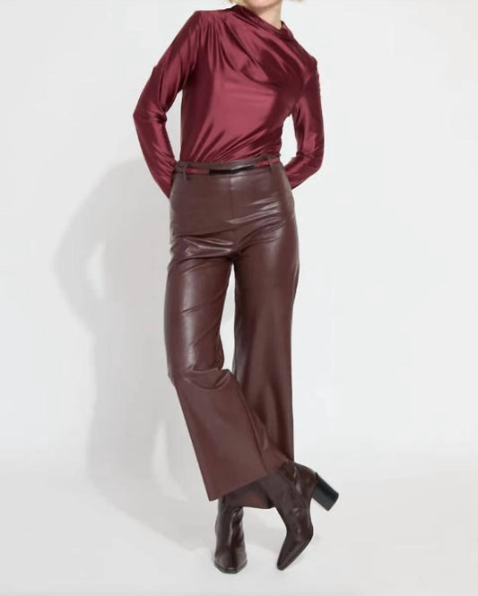 Lysse - Vegan Leather Wide Leg Pants