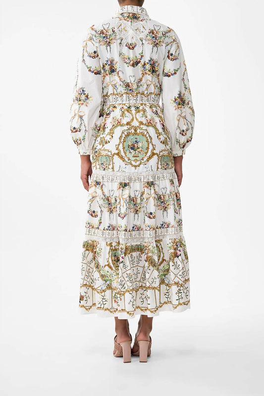 Camilla - Tiered Long Shirt Dress