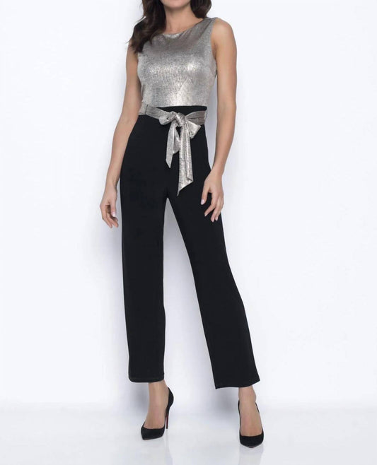 Frank Lyman - Contrasting Sleeveless Jumpsuit