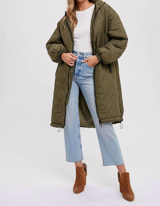 Bluivy - Longline Quilted Puffer Jacket