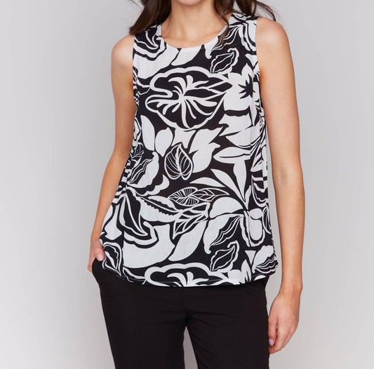 Charlie B - Botanical Sleeveless Tank Top