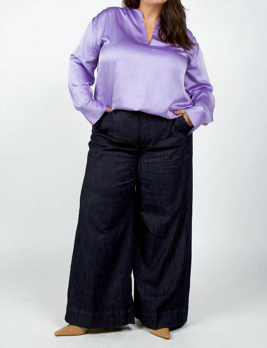 Vince - Smocked Long Sleeve Blouse - Plus