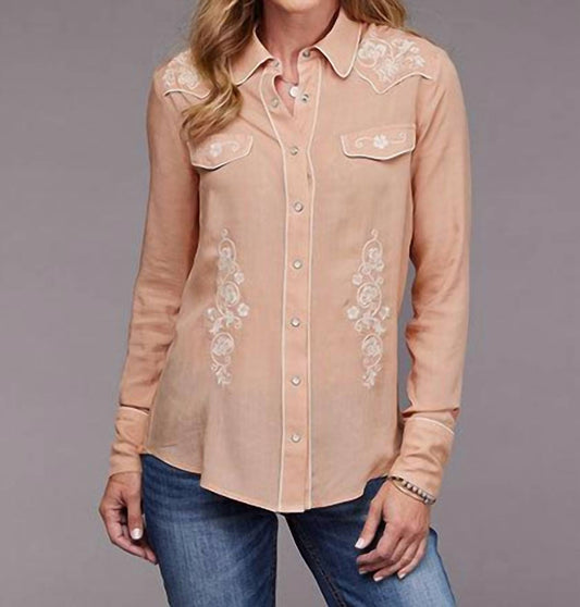 Stetson - Women's Long Sleeve Embroidered Snap Shirt