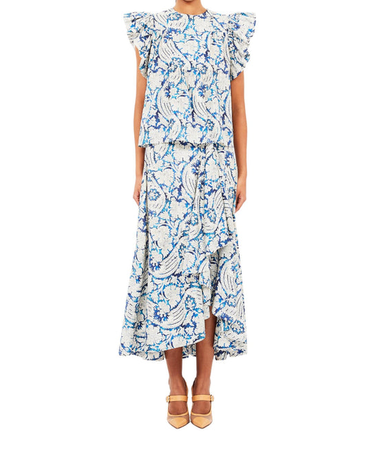 Ulla Johnson - Sabina Faux Wrap Midi Skirt