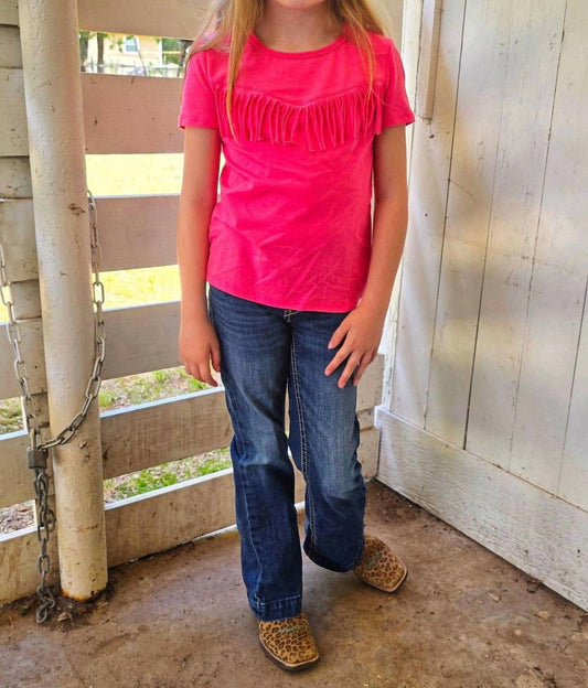 Rock & Roll Denim - Girls Fringe Tee