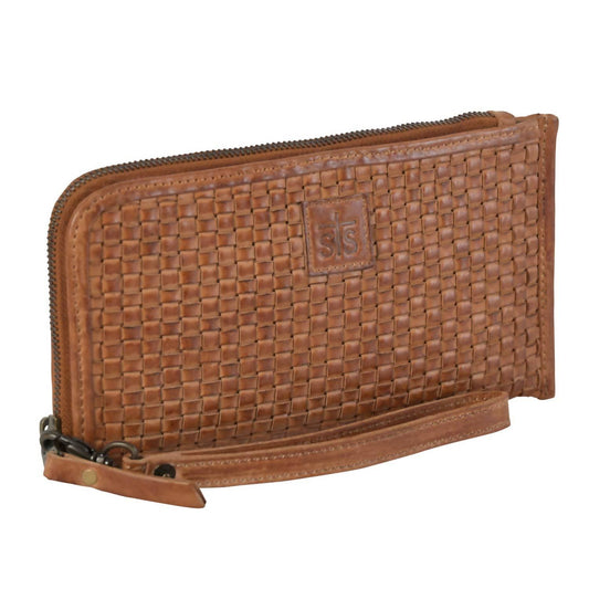 Sts Ranchwear - Sweet Grass Woven Leather Clutch