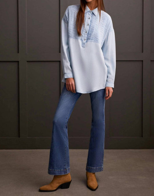 Tribal - Pop Over Denim Tunic With Tucking Detail