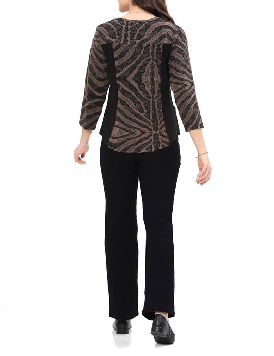 Parsley & Sage - Leta V-neck Button Top